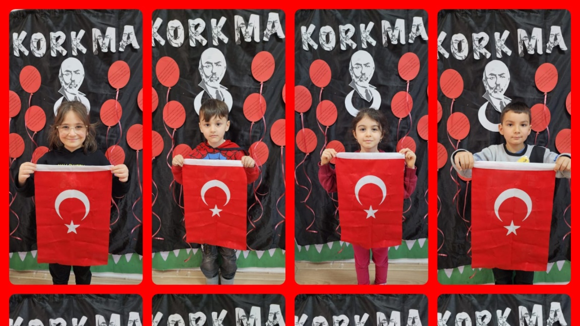 Okul öncesi sınıflarımızın 12 Mart İstiklâl Marşı'mızın kabulü ve Mehmet Akif Ersoy'u Anma Günü etkinliklerinden.